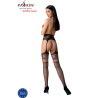 Passion - Collant S030 Avec Jarretière Noire Taille Unique
